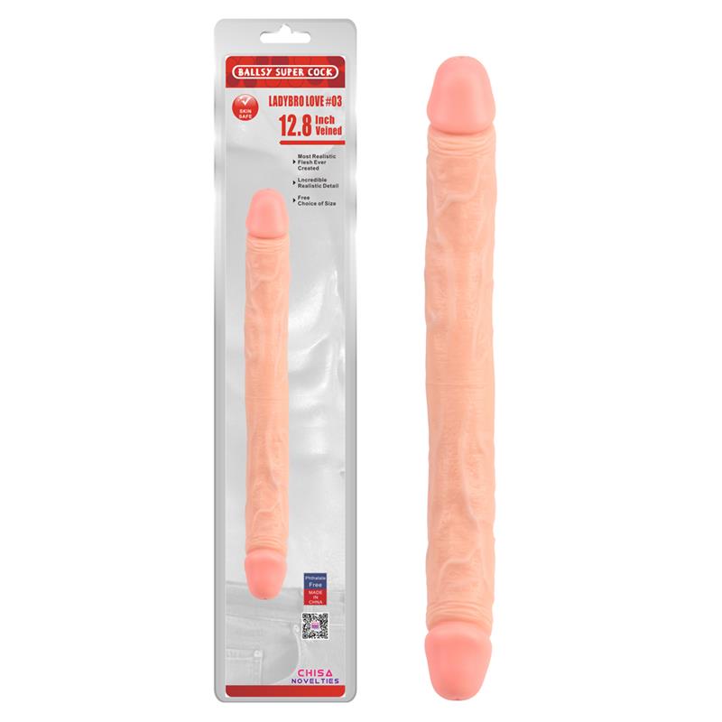 Dildo Ladybro Love N3 32.5 X 3.5 Cm Natural
