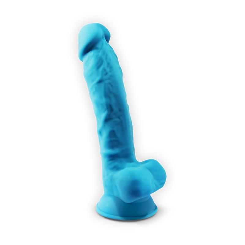 Silexd - Modelo 1 Pene Realistico Silicona Premium Silexpan Azul 17.5 Cm