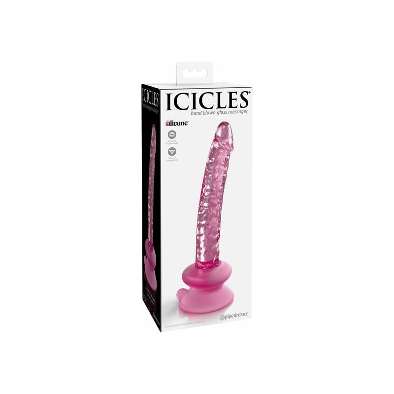 Icicles - N. 86 Dildo Vidrio Con Ventosa