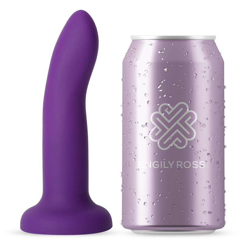 Dildo Que Cambia De Color Púrpura A Rosa Talla S Silicona Líquida 14 Cm