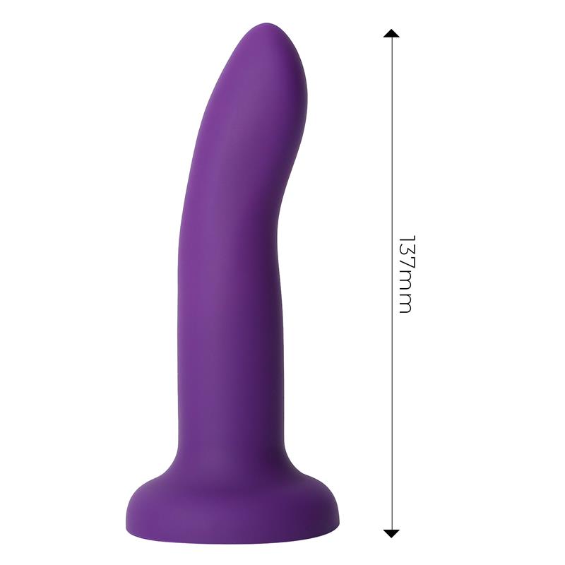 Dildo Que Cambia De Color Púrpura A Rosa Talla S Silicona Líquida 14 Cm