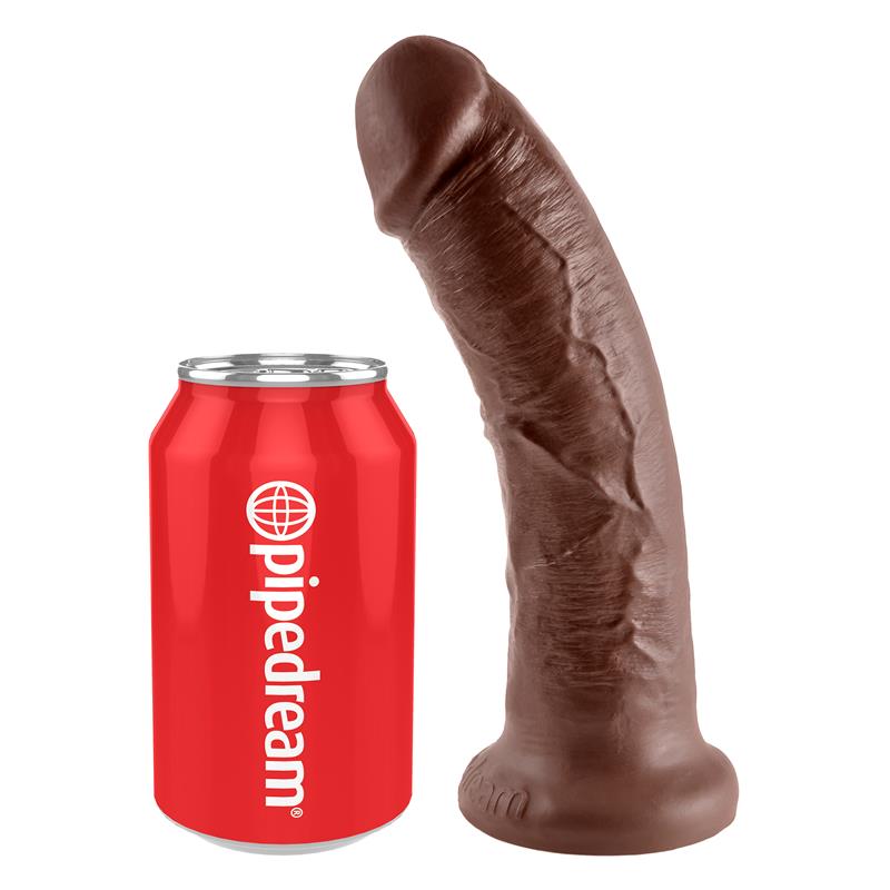 King Cock Pene De 8 - Color Marrón