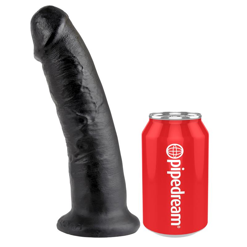 King Cock - 9 Pene Negro 22.9 Cm