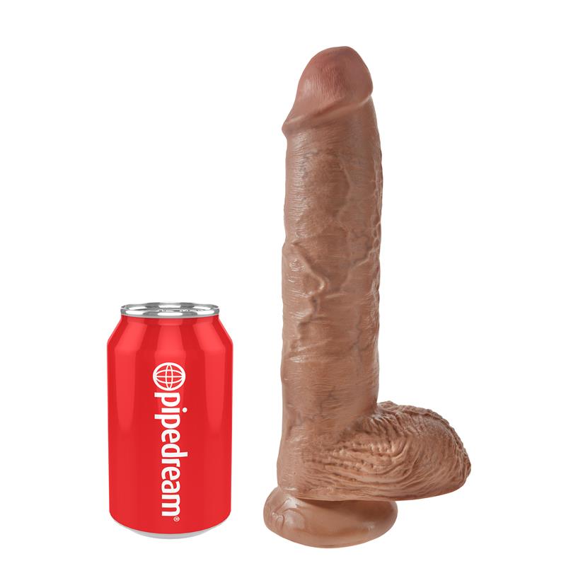 King Cock - Pene Realistico Con Testiculos 19.8 Cm Caramelo