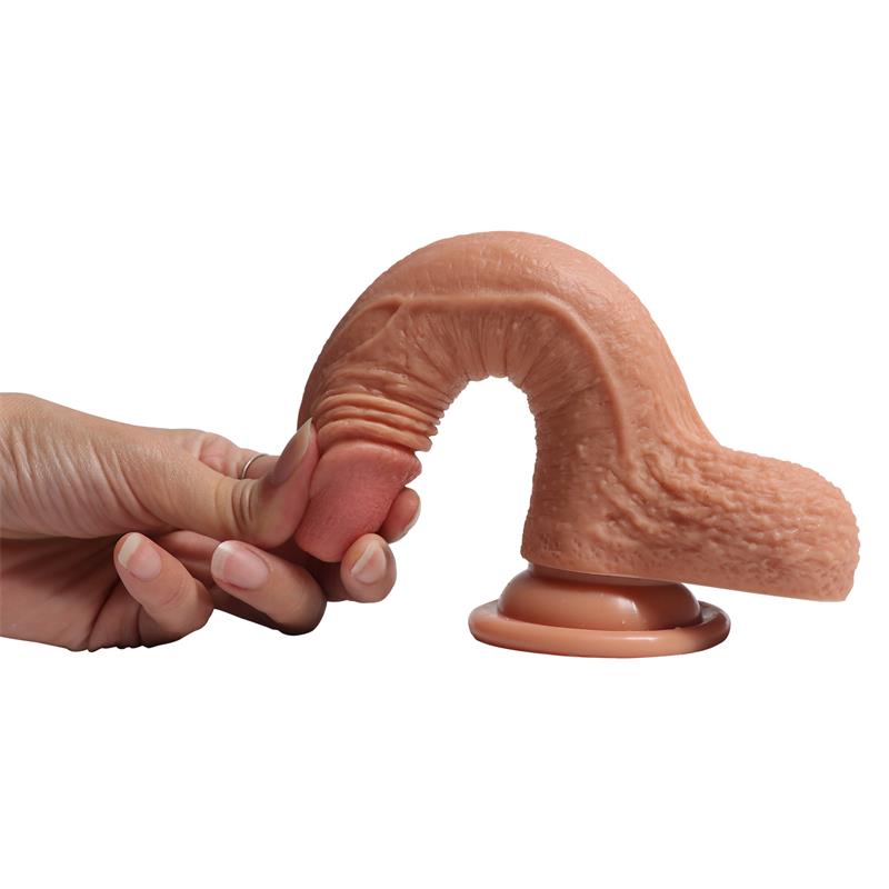 Dildo Silicona Doble Densidad Crowley 18 Cm