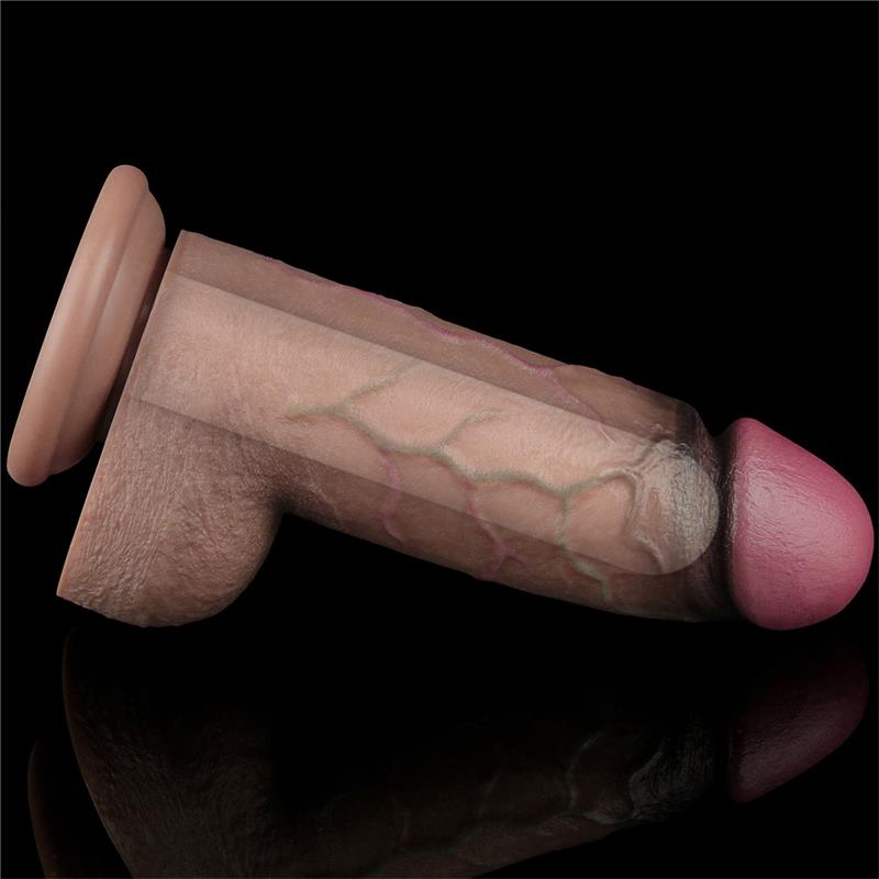 Dildo Silicona Dual Layered Xxl 9.5