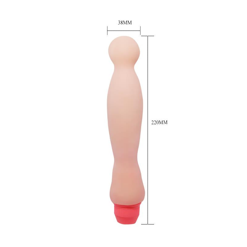 Baile Dildo Vibrador Color Natural 22 Cm