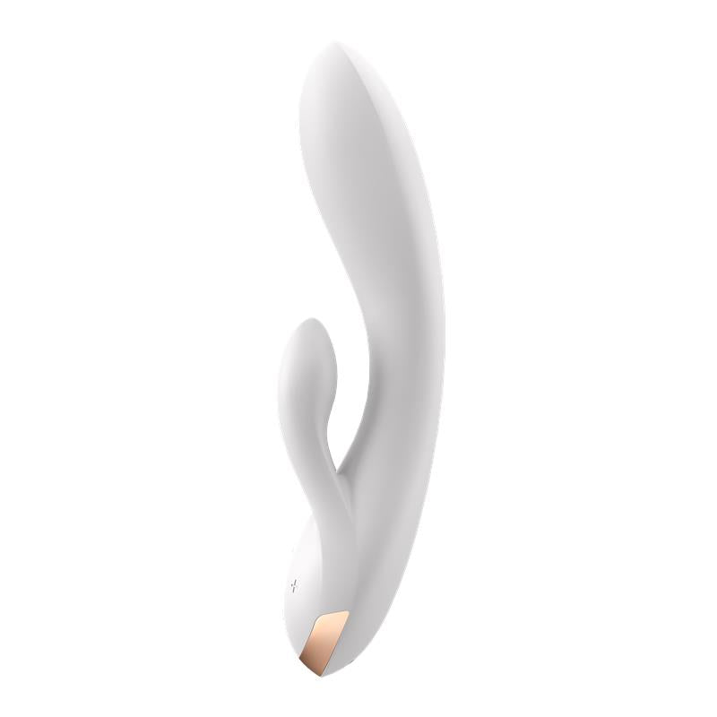 Satisfyer - Double Flex Vibrador App Blanco