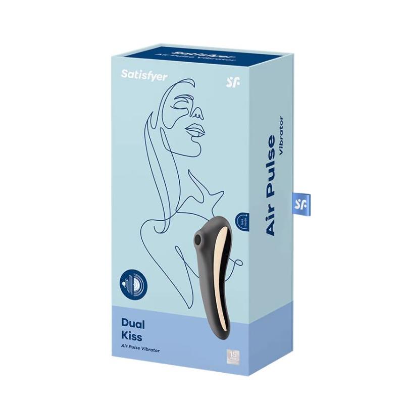 Satisfyer Dual Kiss Estimulador Clitoris - Negro