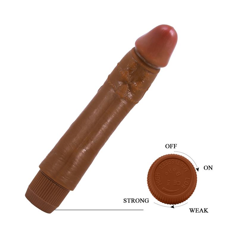 Baile - Dybbuk Vibrador Realístico 24 Cm Mulato