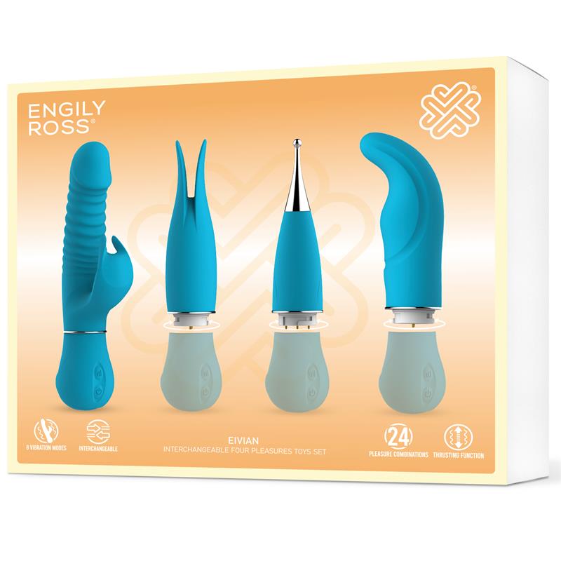 Eivian Set 4 Piezas Intercambiables Vibración Y Thrusting