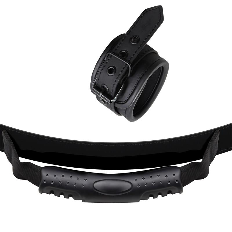 Esposas De Cuero Vegano Con Asidero