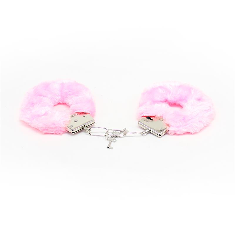 Esposas De Metal Para Muñecas Con Pelo Rosa