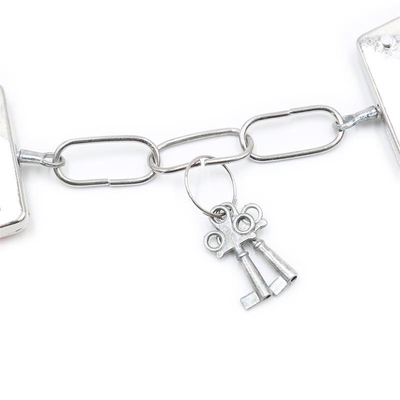 Esposas De Metal Para Muñecas Con Pelo Rosa