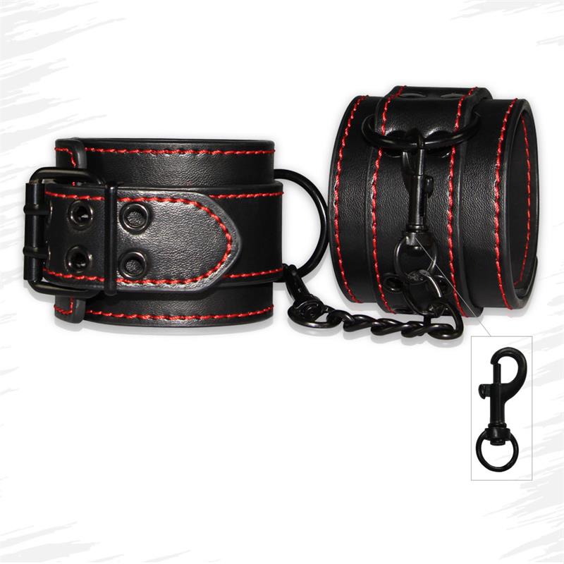 Esposas De Tobillos Bondage Negro