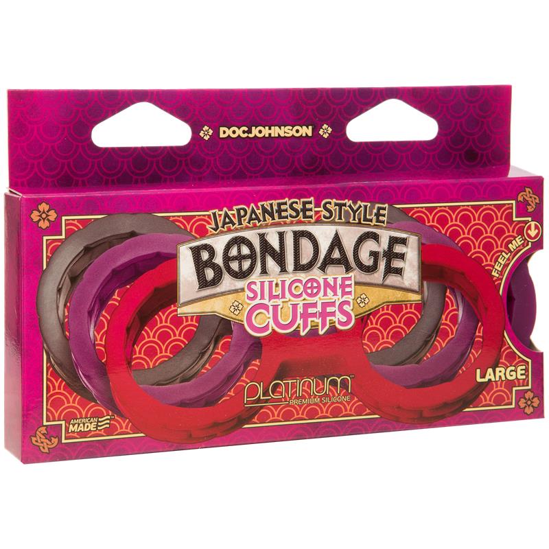 Esposas Japonesas Para Bondage Silicona Premium Talla L Púrpura