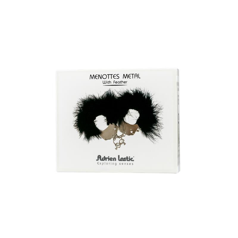 Adrien Lastic - Esposas Metal Con Plumas Negro