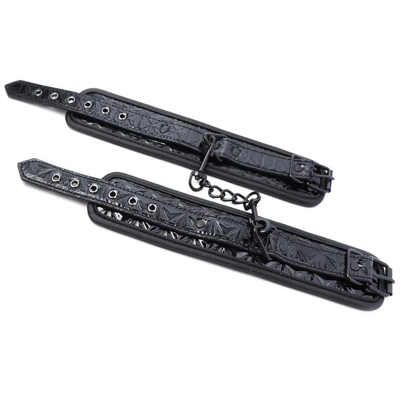 Esposas Para Muñeca Ajustable Sapphire Cuero Vegano