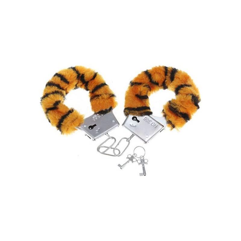 Esposas Para Muñecas Forradas De Peluche Tigre