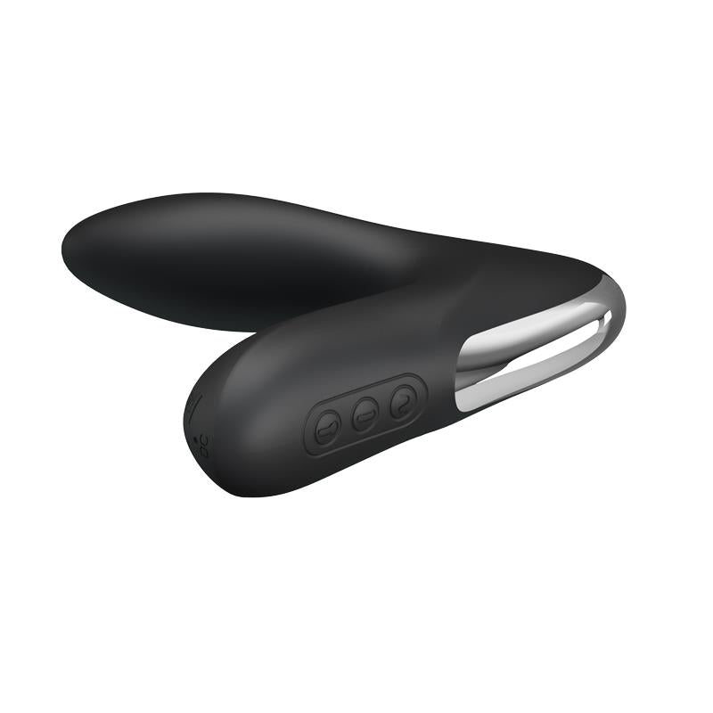 Estimlador Anal Inflable Leonard Silicona Usb Negro