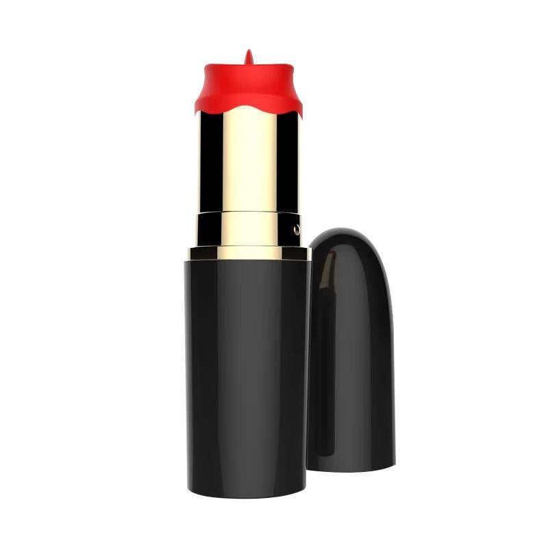 Estimulador De Pintalabios Con Lengua Estimuladora Usb Negro