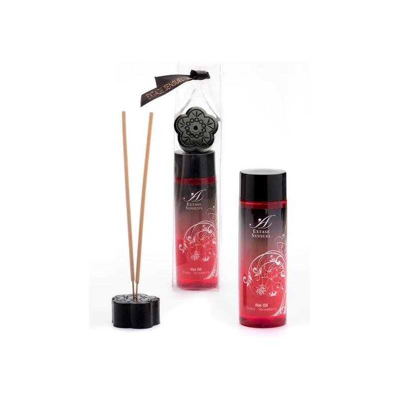 Extase Sensual - Aceite Estimulante Calor Fresa 100 Ml