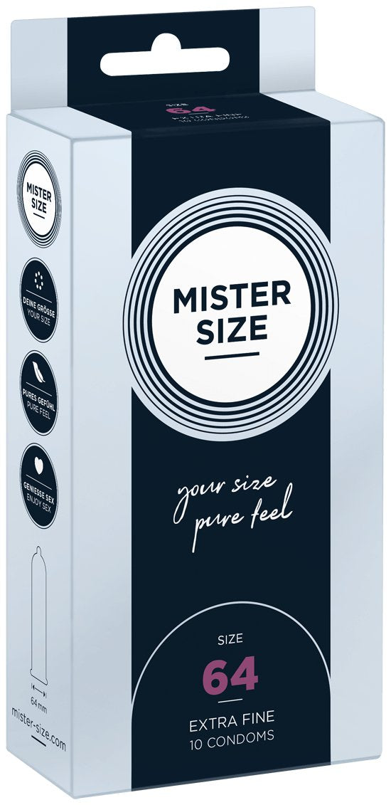 Mister Size - Preservativos Talla Xxl 64 Mm (10 Unidades)