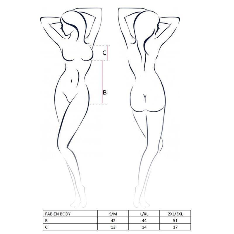 Body Fabien  Negro Talla (Interno):Xxl/Xxxl