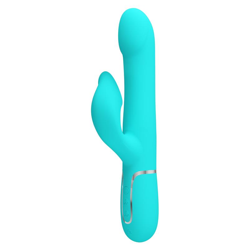Pretty Love - Vibrador Rabbit Perlas Verde Agua