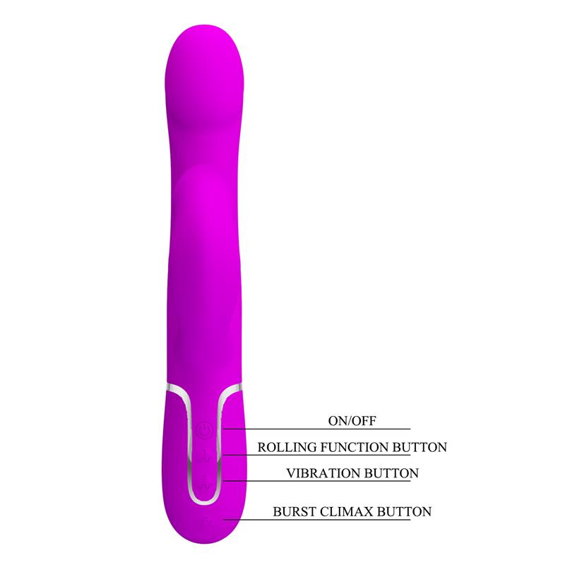Pretty Love - Vibrador Rabbit Perlas Violeta