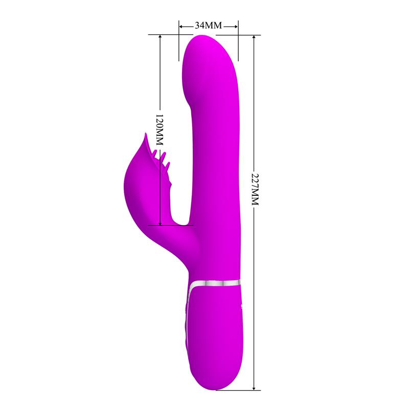 Pretty Love - Vibrador Rabbit Perlas Violeta
