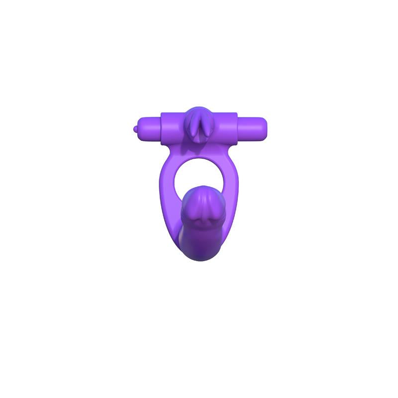 Fantasy C-Ringz Anillo De Silicona De Doble Penetración Rabbit Púrpura