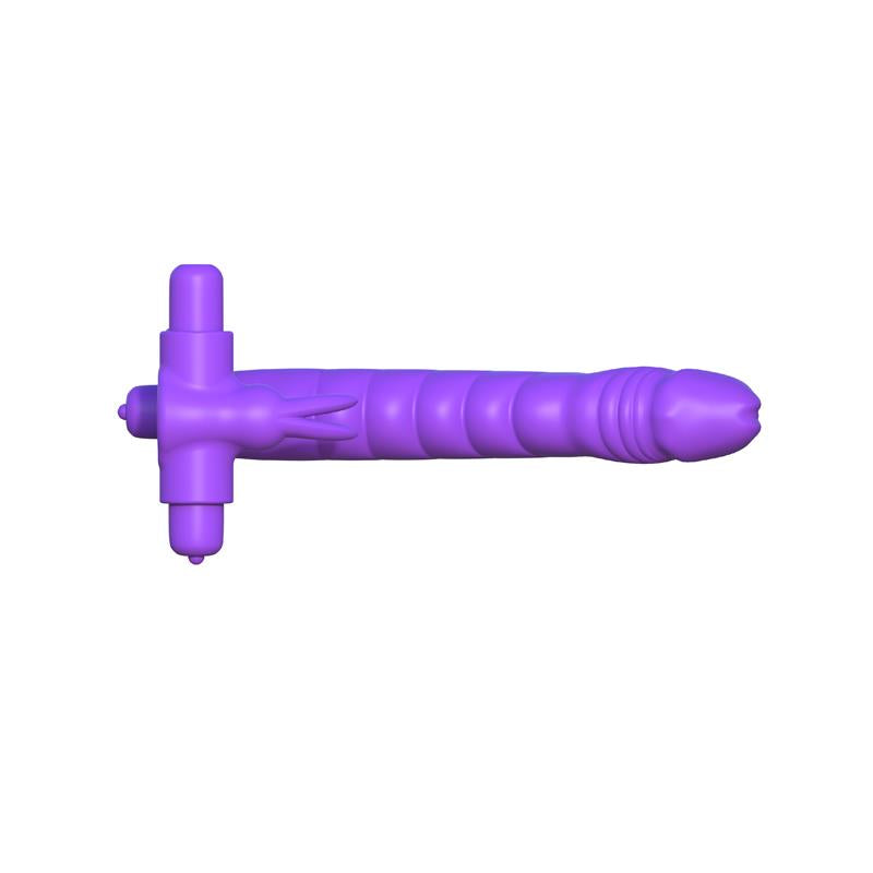 Fantasy C-Ringz Anillo De Silicona De Doble Penetración Rabbit Púrpura