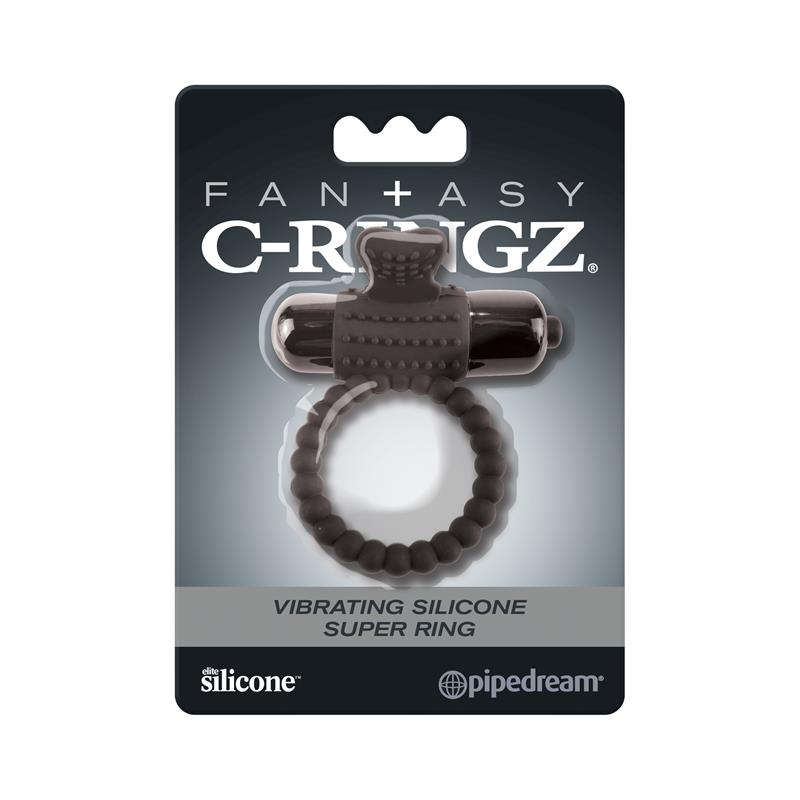Fantasy C-Ringz - Anillo Vibrador De Silicona Negro