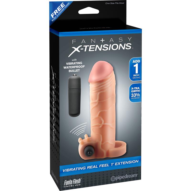 Fantasy X- Tensions - Extension Para El Pene Con Vibrador Real Feel 1