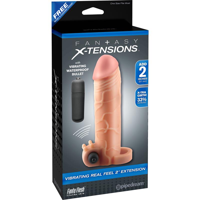 Fantasy X- Tensions - Extension Para El Pene Con Vibrador Real Feel 2