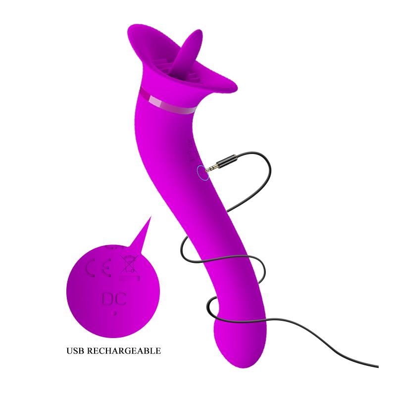 Faust Vibrador Con Lengua Estimuladora Usb