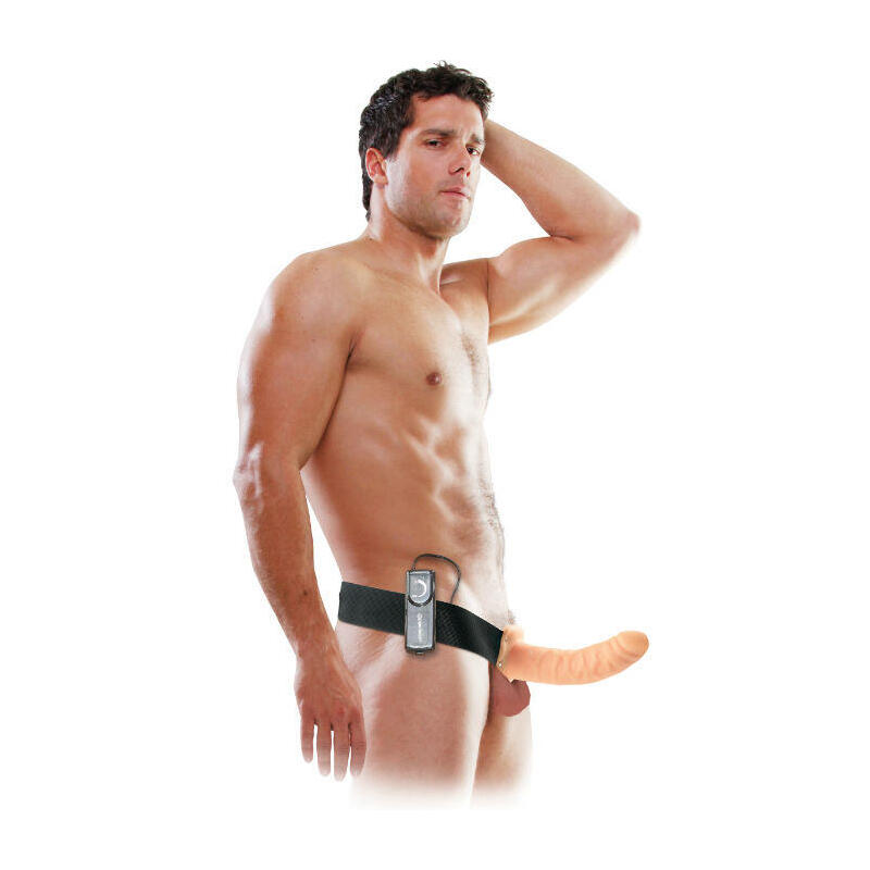 Fetish Fantasy Series - Arnes Vibrador Hueco 19 Cm Natural