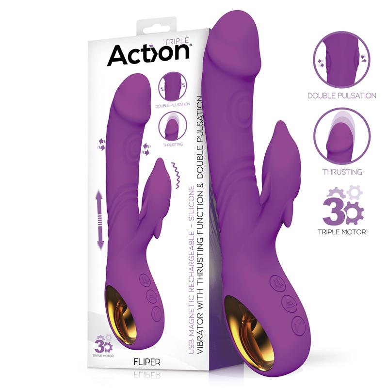 Fliper Vibrador Con Thrusting Y Doble Pulsación 3 Motores