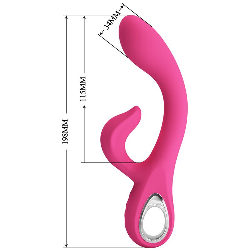 Pretty Love - Fritz Vibrador Rabbit 12 Vibraciones Rosa