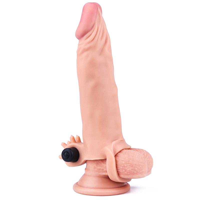 Funda Para El Pene Con Vibración Add 2 Pleasure X-Tender Natural