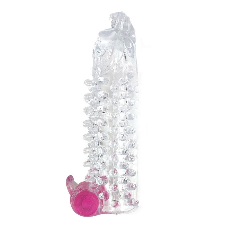 Funda Para El Pene Con Vibración Transparente