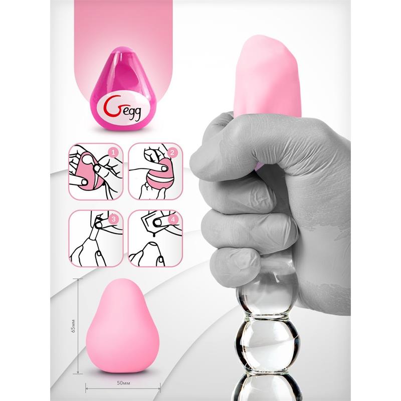 G-Vibe - Huevo Masturbador Texturado Reutilizable Rosa