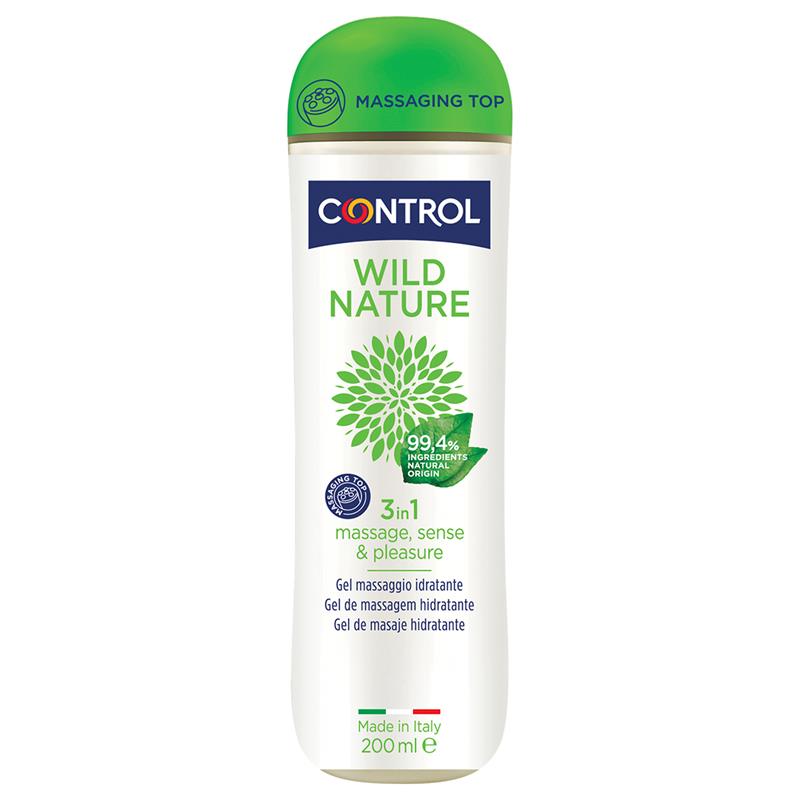 Control - Wild Nature Gel Masaje 3 En 1 200 Ml