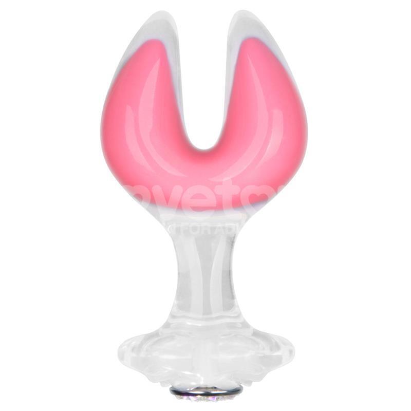 Gemoria Plug Anal Silicona Doble Punta Brilla En La Oscuridad