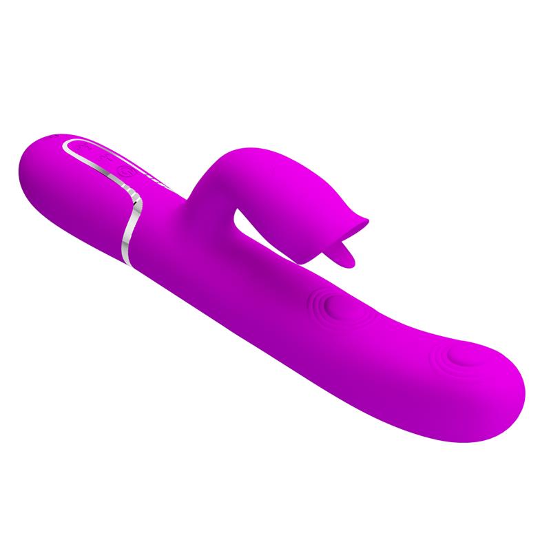 Pretty Love - Vibrador Rabbit Con Licking Fucsia