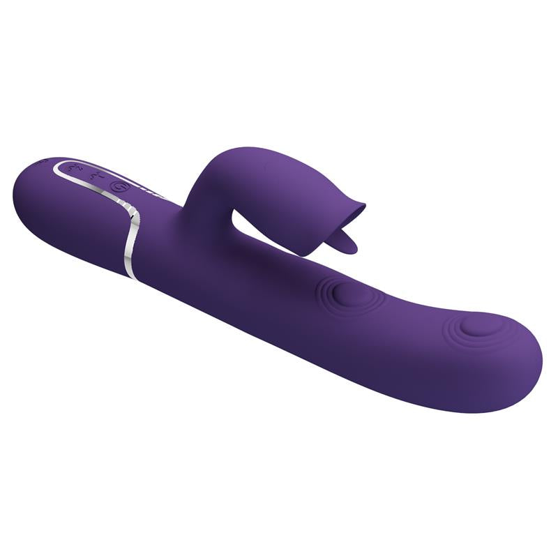Pretty Love - Vibrador Rabbit Con Licking Morado