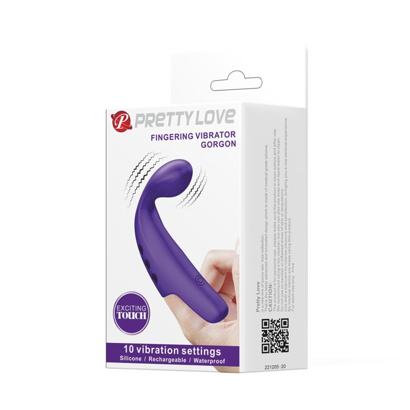 Pretty Love - Gorgon Vibrador De Dedo Recargable Morado