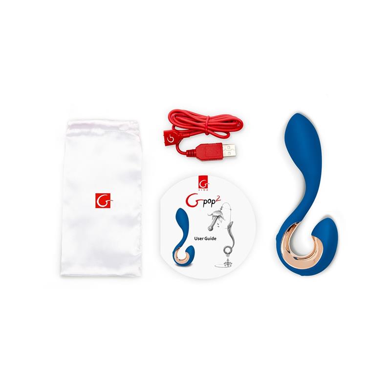 G-Vibe - Gpop 2 Vibrador Punto G Y P Azul Indigo