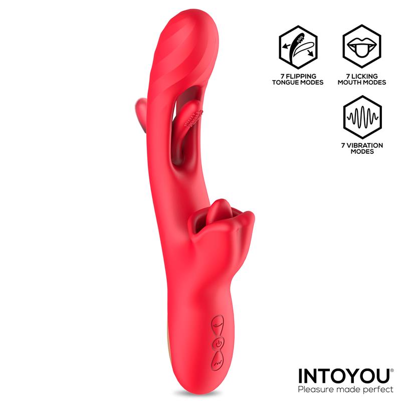 Grant Vibrador Con Flipping Y Lengua Licking 360º